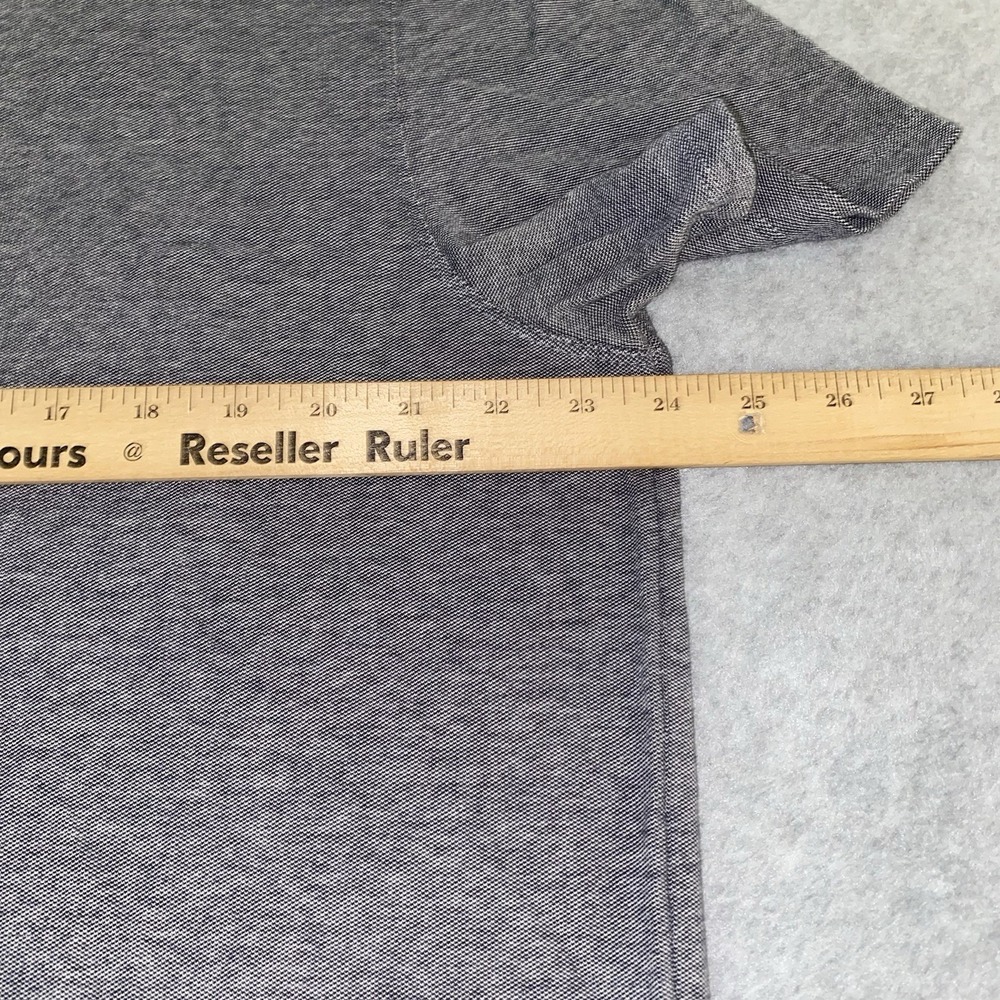Banana Republic Mens XL Gray Navy Performance Pique Short‎ Sleeve Polo Shirt - Picture 9 of 12